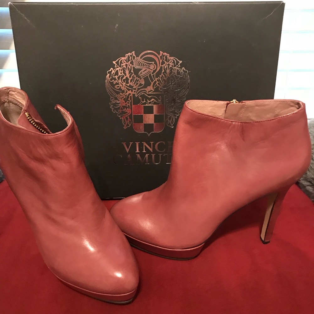 Vince Camuto Ruby Napa Leather Booties